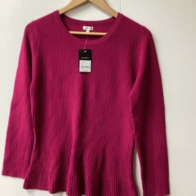 Heine Womens  Size 38 Long Sleeve Top Pink  (a)