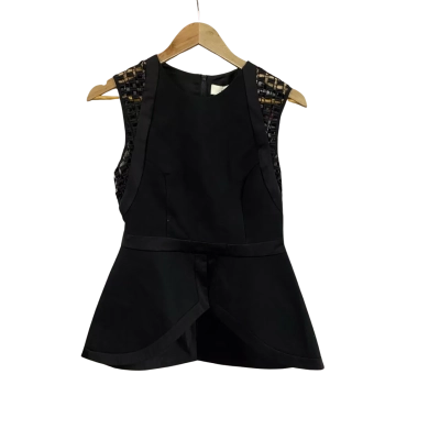 Cameo Womens  Size M Cameo De Novo Bodice Top Black