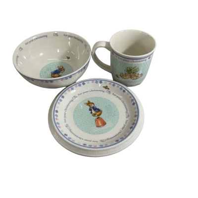 Wedgwood “Peter Rabbit” Christening Set.