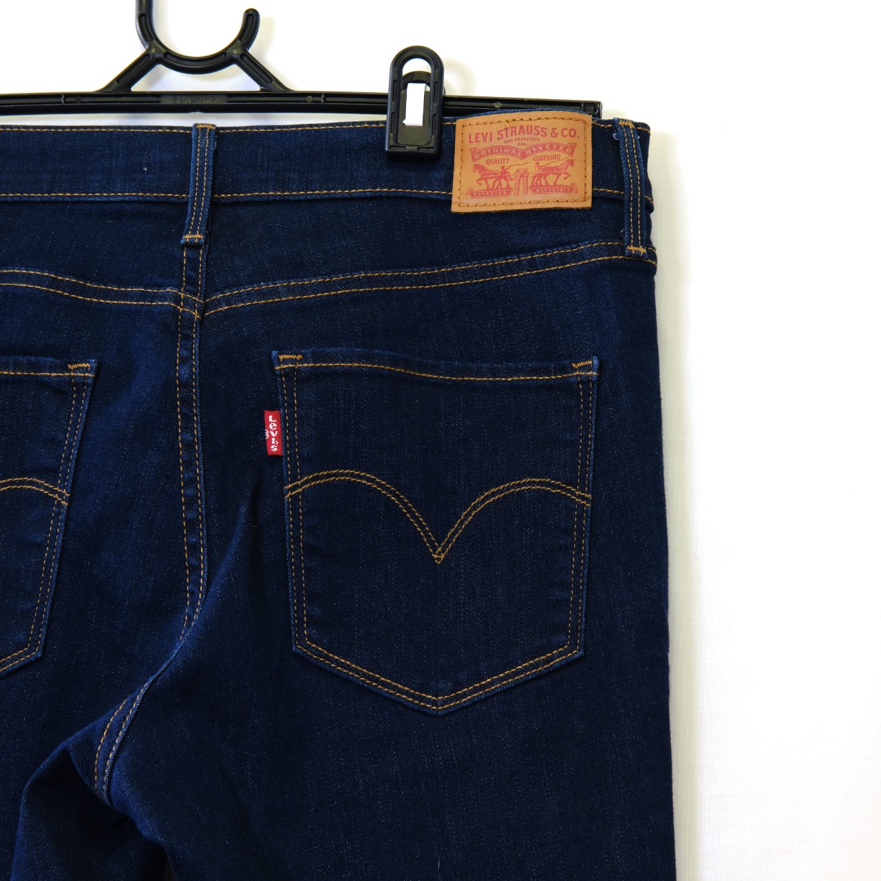 Levis Mens Size 30 Straight Jeans Blue