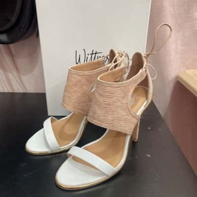  Wittner Alice Heel - Nude/White  Size 37