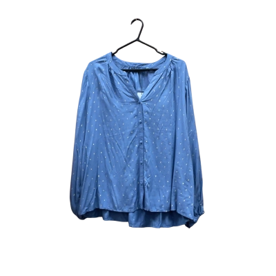 Katies Womens  Size 20 Button Up Top / Long Sleeve Shirt Blue / Gold / Multicoloured 