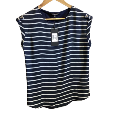 Portmans Womens  Size XS Short Sleeve Shirt Blue / White 