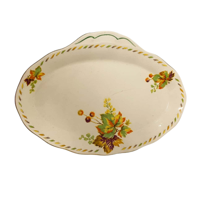 Vintage Grindley Cream Petal Serving Plate