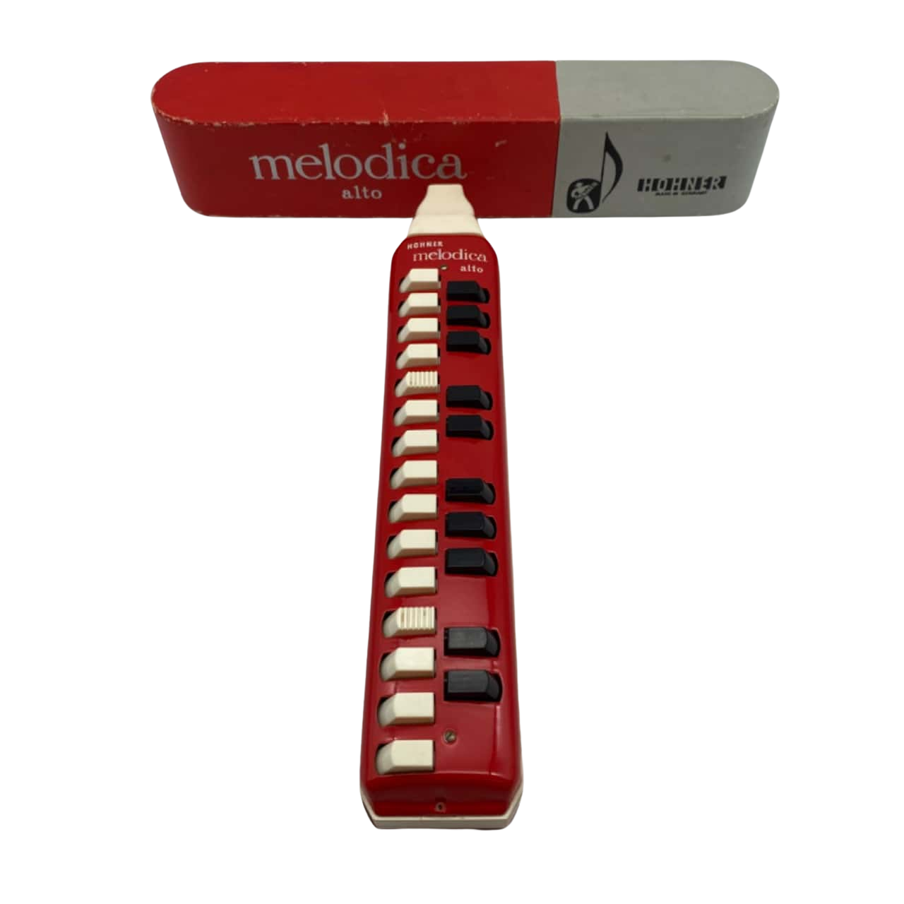 Vintage Red Hohner Melodica Alto