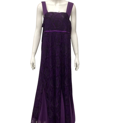 Dale and Waters Womens  Size 16 Sleeveless Dress  Black  / Purple 
