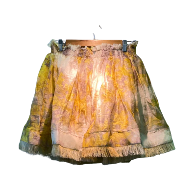 Zimmermann Womens  Size 0 Mini Skirt Pattern / Yellow 