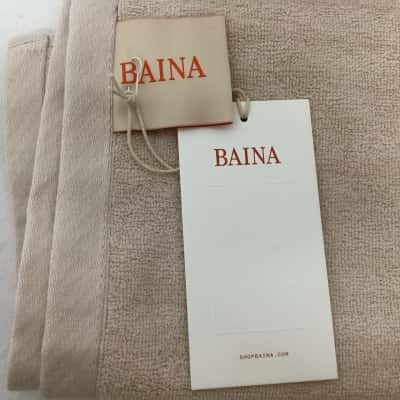 NEW - Baina Hand Towel Made in Portugal -  Natural