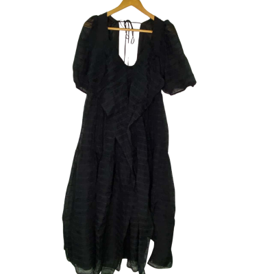  Nobody’s Child Womens  Size 16 Midi Dress Black  