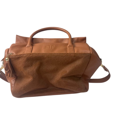 Alf baby change Bag Brown faux fur