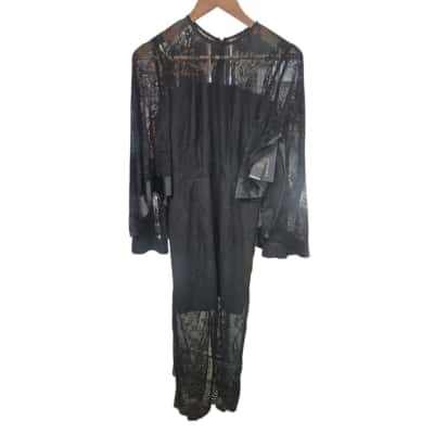  Womens Elle Zeitoune Carnation black delicate garment Size 10 Black  