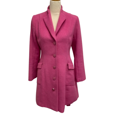Review Super Cute Retro Style Pink Size 10 Winter Coat with Pink Heart Lining  