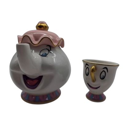 DISNEYS MRS POTS AND CHIP FROM BEAUTY AND THE BEAST