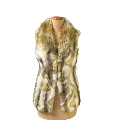 Womens Caroline Morgan Faux Fur Vest Size M(s)