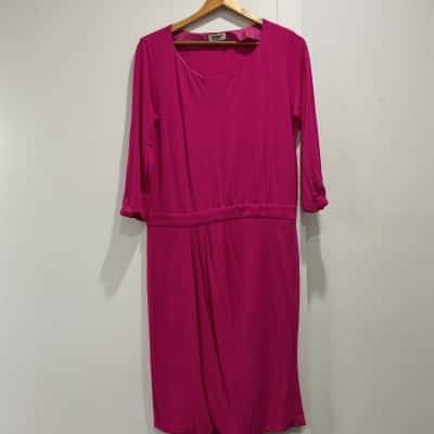 Moschino Womens  Size 12 Long Sleeve Dress Pink  