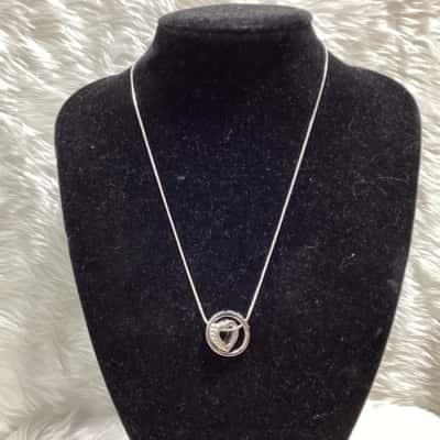  Womens 18 KGP Silver Pendant Necklace 