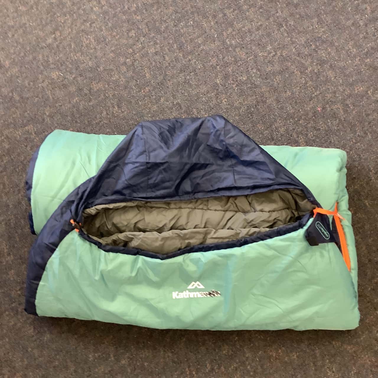 Kathmandu Globe Insulite Sleeping Bag, Navy Blue / Green(s)