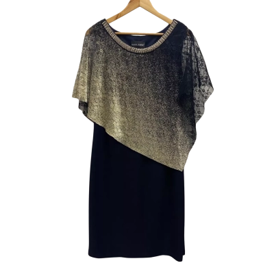 Frank Lyman Womens  Size 16 Midi Dress Navy Blue 