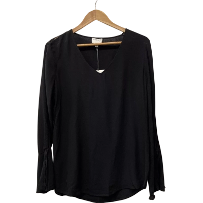 Witchery Womens  Size S Long Sleeve Top Black  