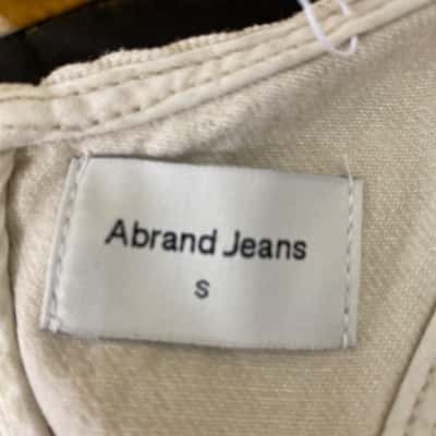 Abrand Jeans Womens  Size S Cropped Top Beige 
