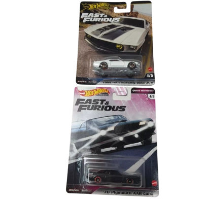 Fast & Furious 6 1969 Mustang boss and 70 Plymouth AAR Cuda