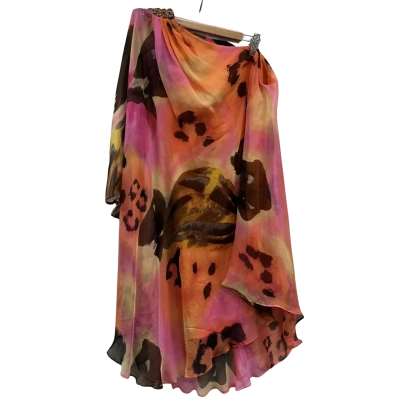 Honey and Beau Womens  Size 6 Off-the-shoulder Top Multicoloured 