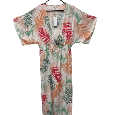 W. Lane Rouched Maxi Dress Womens  Size 14 Floral 