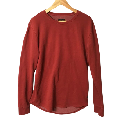 Men’s Medium Red Silent Theory Crew Neck Jumper 