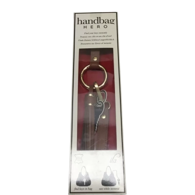 Ila Security ‘Handbag Hero’ Brown Leather Key Holder - Brand New In Box