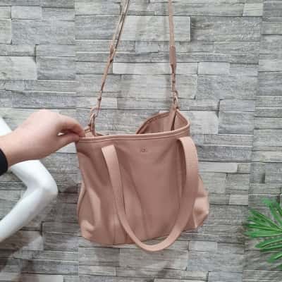 AYA Womens Handbag Nude with body strap