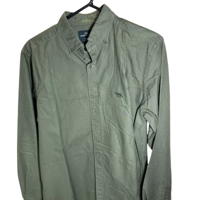 Rodd & Gunn Mens Size M Olive Long Button Down Shirt 