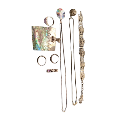  Womens Bracelet / Necklace / Ring Silver 925