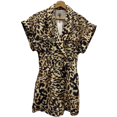 Sheike Size 6 Short Sleeve Playsuit Animal print RRP $179.99