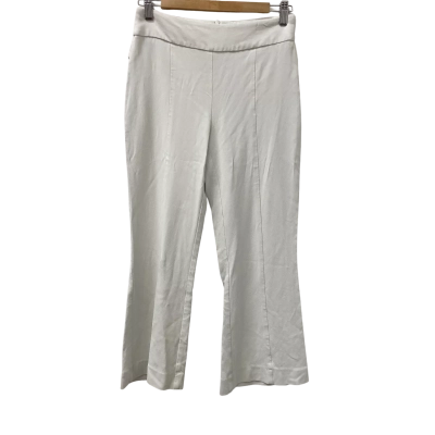 Cue Womens  Size 8 Straight Leg Pants Off White 