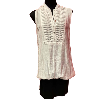  Womens "Philosophy" Size 10 White Top With Hood