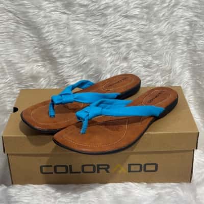  Womens Blue / Brown sandals 