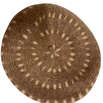  Womens   Beret Beige / Cream 100% wool