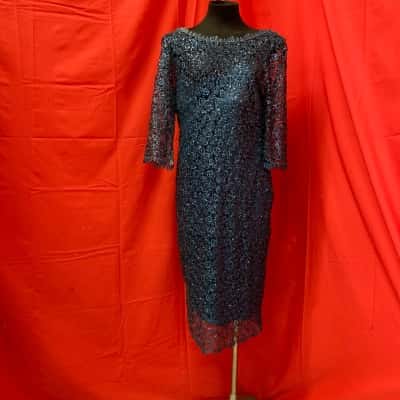 Montique Womens  Size 16 Lurex and Sequin Dress