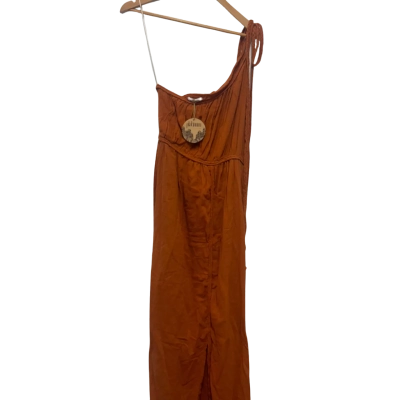 Platinum Womens  Size 10 Maxi Dress / Off The Shoulder Dress Burnt Orange 
