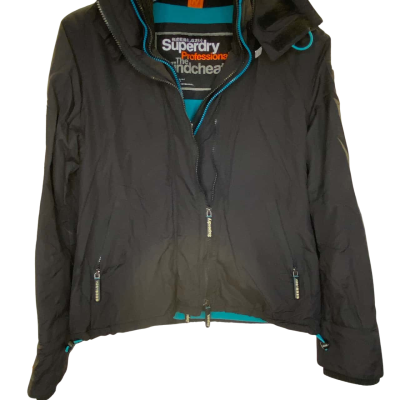 Superdry Womens  Size L Black  jacket 