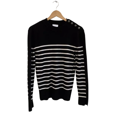 Witchery Womens  Size M Jumper Black  / White 