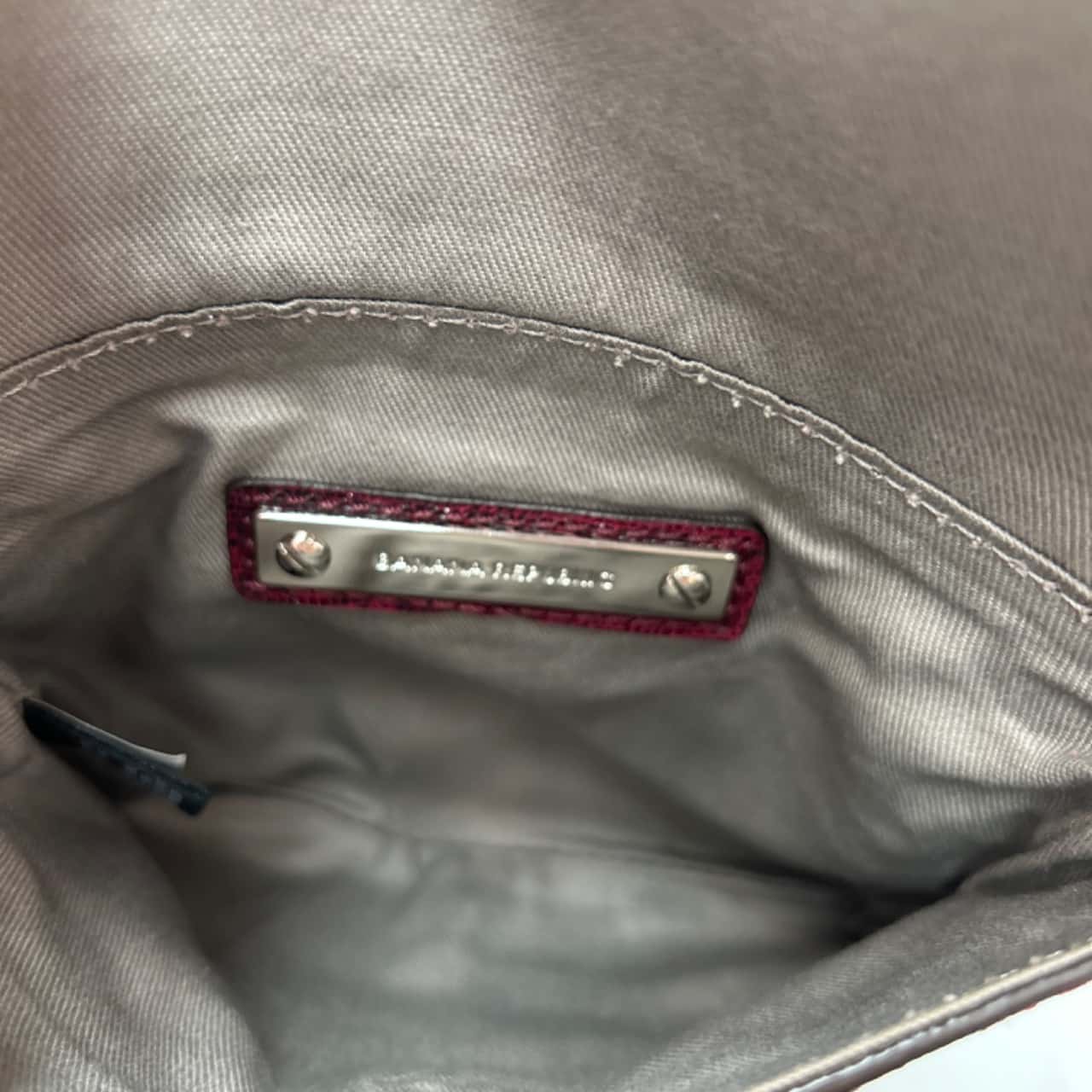 Banana Republic Red Leather Mini Crossbody Bag