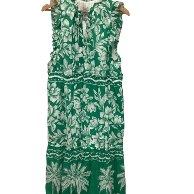 Sussan Womens  Size 18 Maxi Dress Floral / Green / White 