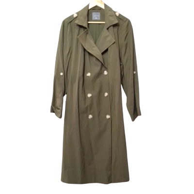 Tokito Curve Women's  Size 18 Green Trench Coat 