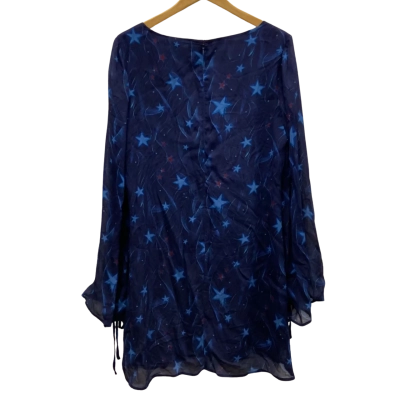 Belle & Bloom Womens  Size L Long Sleeve / Midi Dress Navy Blue RRP $169.95
