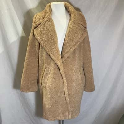 Decjuba Size L Teddy Bear Jacket Brown 