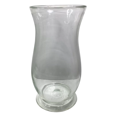 28 cm Hurricane vase clear glass