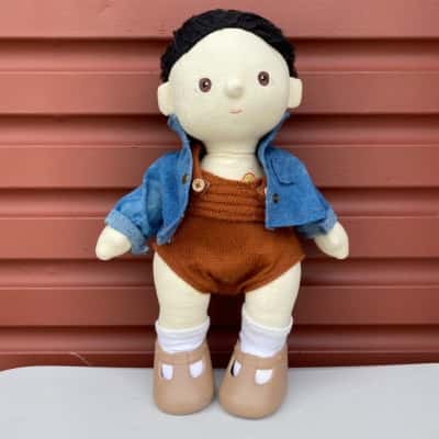 Olliella Dinkum Dolls 'Roo' Doll, Travel Togs Suitcase and Bring Me Basket (+ other items)