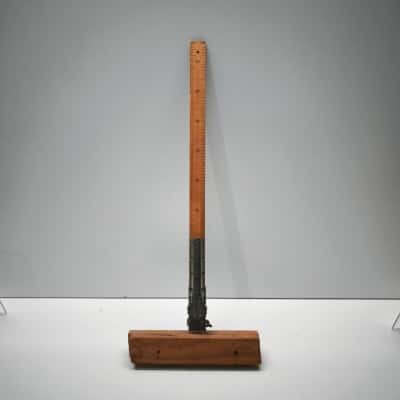 Vintage Birch Wooden Hem Skirt Marker Measuring Gauge Sewing Tool Stand