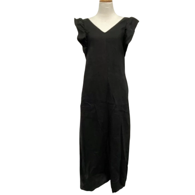 Seed Heritage Linen Frill Sleeve Column Dress - Womens size 4
